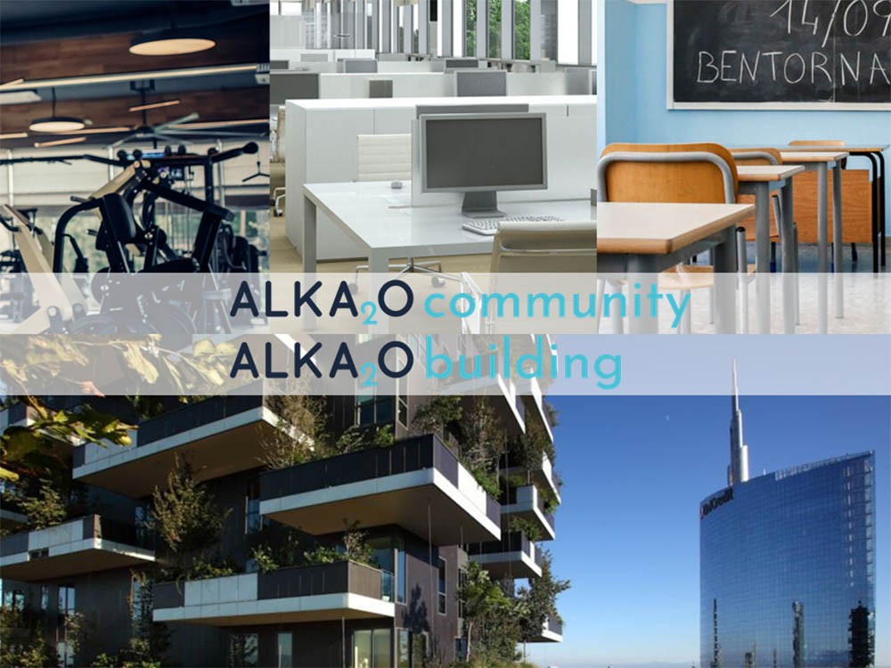 acqua alcalina alka2o community e alka2o building