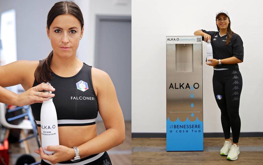 Irene Curtoni per ALKA2O acqua alcalina